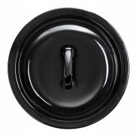 698445 эмалированная крышка черная 24 см эмаль OLKUSZ