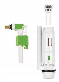 ZESTAW WC ZAWÓR SPUSTOWY 36 NAPEŁNIAJĄCY MOSIĄDZ 12 38ADAPTER