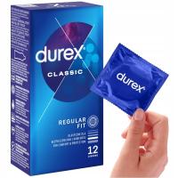 Prezerwatywy DUREX CLASSIC klasyczne dopasowane nawilżane 12 szt.