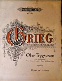 Nuty Grieg Olav Trygvason opus 50