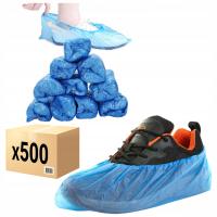 FOLIOWE OCHRANIACZE NA OBUWIE wodoodporne pokrowce na buty NIEBIESKIE x500
