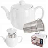 Фарфоровый чайник с ситечком для заварки чая