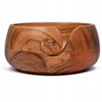 Миска миска для пряжи деревянная шерсть для вязания крючком