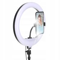 СВЕТОДИОДНЫЙ КОЛЬЦЕВОЙ СВЕТИЛЬНИК RGB С ШТАТИВОМ ДЛЯ ФОТО ВИДЕО СЕЛФИ МАКИЯЖ