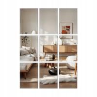 Zestaw Luster Ściennych Do Przyklejenia 21x30 cm 9 szt. z taśmą montażową