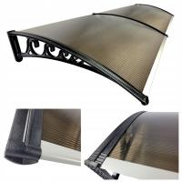 Навес над дверью навес 200x80 поликарбонат бронза