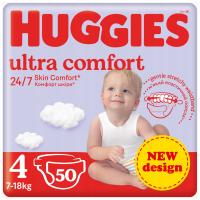 Подгузники HUGGIES Ultra Comfort размер 4 (7-18 кг)