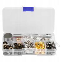 ZESTAW DO MONTAŻU OCZEK KALETNICZYCH + OCZKA METAL 5 MM 220SZT.