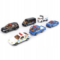 6 sztuk 1/60 Aluminiowy samochodzik-zabawka Symulacja Model pojazdu 6Y