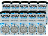 Слуховые батареи Rayovac Implant PRO 675-60шт