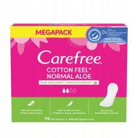 CAREFREE Cotton Feel Normal гигиенические прокладки запах алоэ 76шт
