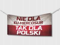 Baner Strajk Rolników STOP MERCOSUR 130x65 cm Protest