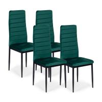 Krzesło mebelki24 welur odcienie zieleni 1 szt. velvet