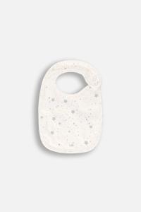 Śliniak Bawełniany Niemowlęcy Ecru Śliniaczek UNISEX 000 Coccodrillo ZC4