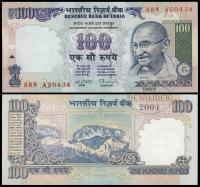 BNA - INDIE 100 Rupii 1996 8BW 450434 # A # P91d # Rangarajan # UNC-