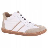 Buty barefoot minimalistyczne skórzane WASAK 0802W białe