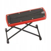Gitarowy stołek na stopy Poszerz pedał Łatwe przechowywanie Stabilne solidne wsparcie Czerwone