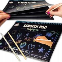 Wydrapywanka Holograficzna Zdrapywanka Z Rysikiem Kolorowanka A4 24 str.