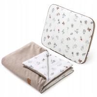 МУСЛИНОВАЯ ПОДУШКА ДЛЯ КОЛЯСКИ И ОДЕЯЛО VELVET JUKKI