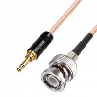 Pigtail JACK 3.5 wtyk / BNC wtyk RG316 20cm