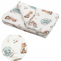 Bawełniana Kołdra do łóżeczka 120x60 cm SAFARI 100x135 cm Bonjour Cherie