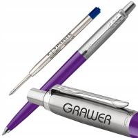 PARKER JOTTER DŁUGOPIS FIOLETOWY FIRMOWY PREZENT NAGRODA GRAWER