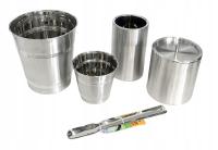 WIADERKO POJEMNIK NA LÓD DO CHŁODZENIA NAPOJÓW ZESTAW 4szt + SZCZYPCE