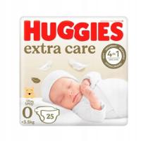 HUGGIES Extra Care Newborn 0 Pieluchy <3,5kg 25szt