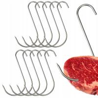 S-415 коптильные крючки толстые Fi 4 сильные для копчения колбасных изделий из ветчины balerone