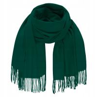 Бутылочный зеленый шаль гладкий шарф кашемир качество много цветов классический