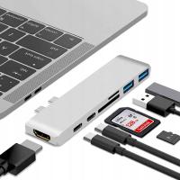 ADAPTER HUB USB-C HDMI 4K SD do MACBOOK PRO / AIR