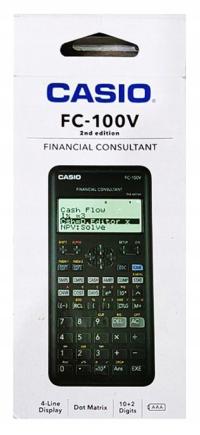 ФИНАНСОВЫЙ НАУЧНЫЙ КАЛЬКУЛЯТОР CASIO FC-100V 2ND EDITION ЧЕРНЫЙ