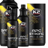 Zestaw do pielęgnacji i czyszczenia auta K2 Satina PRO plus K2 APC STRONG .