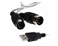 MIDI-интерфейс USB двусторонний кабель MIDI 2m