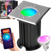 OPRAWA NAJAZDOWA WPUSZCZANA LAMPA LED RGB CHODNIK OPRAWA LED NAJAZDOWA WIFI