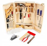 Набор инструментов из 30 предметов в деревянной кассете, инструменты, аксессуары 395