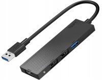 4-в-1 USB 3.0 4-портовый концентратор док-станция