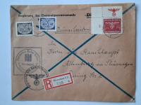 Znaczek całostka GG Polska DRK kasownik Warszawa Warschau 1942