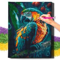 Haft Diamentowy Ptaki DIAMOND PAINTING Duży z RAMĄ Mozaika 40x50 cm Oh Art!