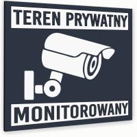 Tabliczka NAPIS TEREN PRYWATNY Tablica ATRACYTOWA nierdzewna ALUMINIOWA