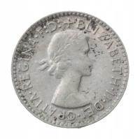 [M28262] Australia 3 pence 1955 srebro