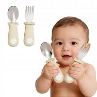 Sztućce dla dzieci do nauki samodzielnego jedzenia