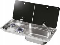 KUCHENKA GAZOWA + ZLEW DO ZABUDOWY CAN FL1765