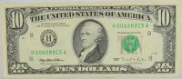 16.db.USA, 10 Dolarów 1995, FR NOTE, St.2