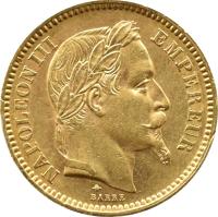 Francja, Napoleon III, 20 franków 1861 A, Paryż