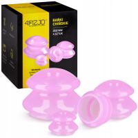 BAŃKI CHIŃSKIE DO MASAŻU CIAŁA ANTYCELLULITOWE SILIKONOWE MASAŻ ZESTAW 4szt