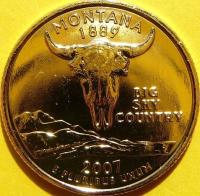 QUARTER DOLAR USA 2000 P MONTANA BIZON KRAJ WIELKIEGO NIEBA