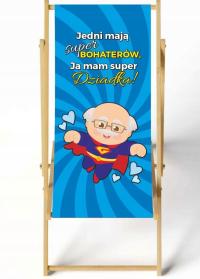 LEŻAK DZIEŃ DZIADKA BABCI NADRUK PREZENT UPOMINEK WYTRZYMAŁY MOCNY