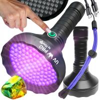 Latarka UV do bursztynu PowAir UV KING PRO 128 Led - USB C - bursztyn