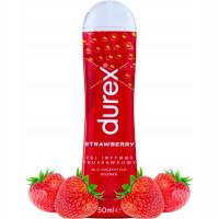 Durex клубничный ароматизированный гель съедобный, увлажняющий, ароматный 50 мл